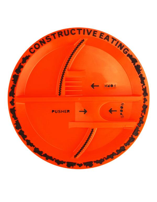 Constructive Eating Childrens Dinnerware Constructive Eating 10&quot; Construction Plate
