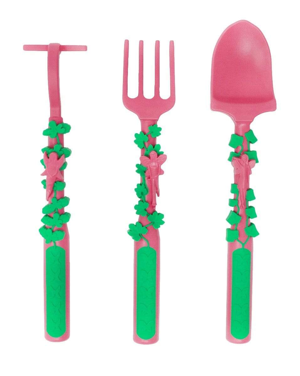 Constructive Eating Childrens Flatware Constructive Eating Set of 3 Garden Utensils