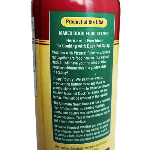 Cornhuskers Gourmet Oils &amp; Vinegar Cornhusker Gourmet Duck Fat Cooking Oil Spray 7 oz