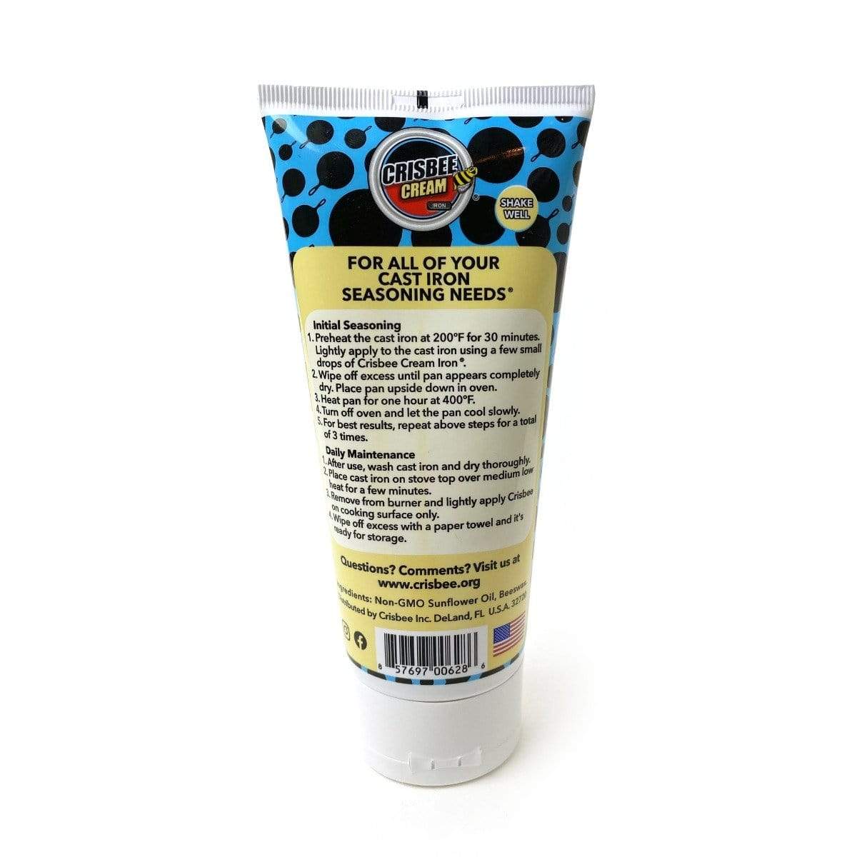 Crisbee Cast Iron Seasoning Cream 6 oz