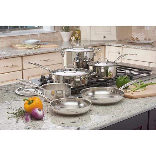 Cuisinart Cookware Set Cuisinart® Chef's Classic 10 Piece Classic Cookware Set