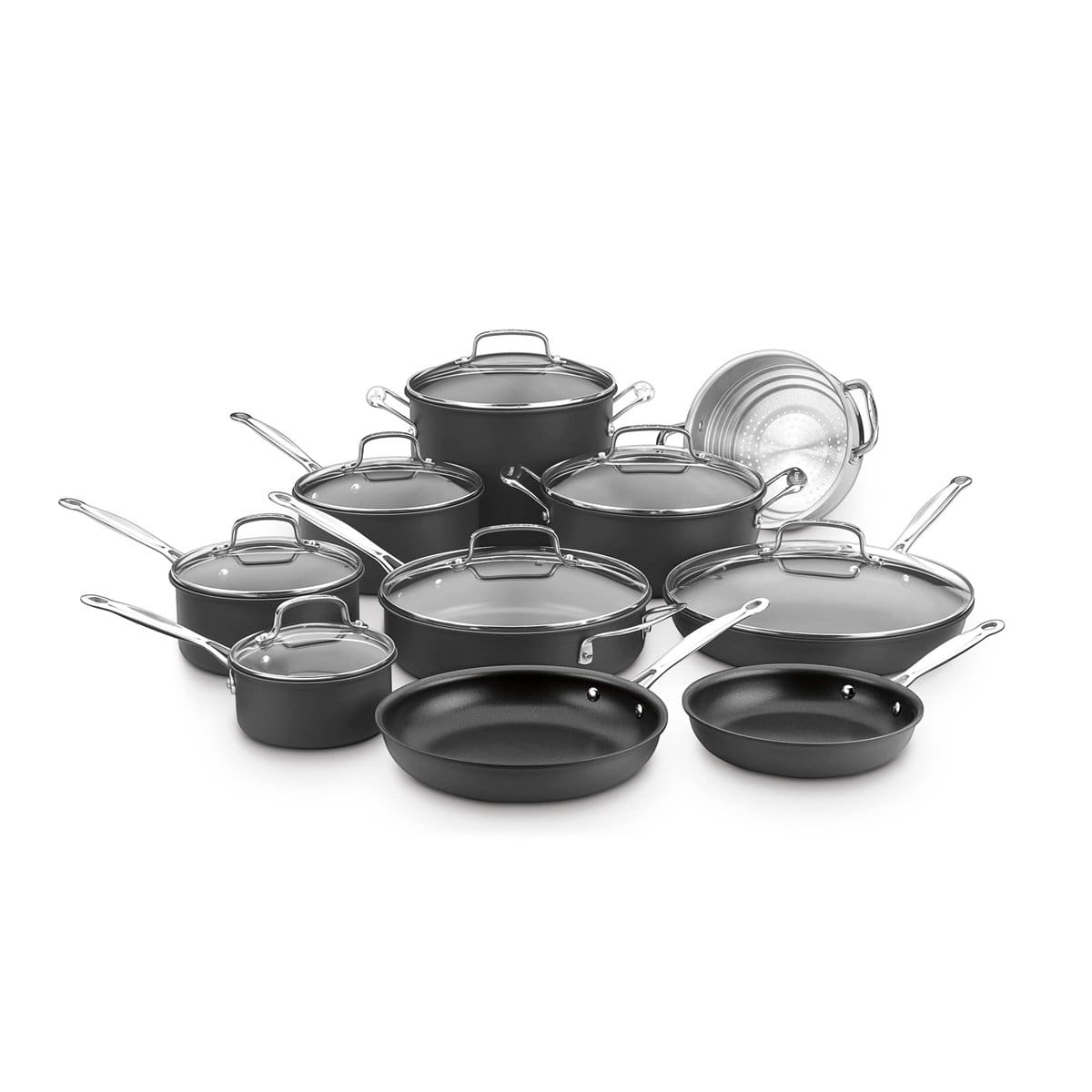 Cuisinart Cookware set Cuisinart Chef&#39;s Classic Hard Anodized 17 Piece Cookware Set