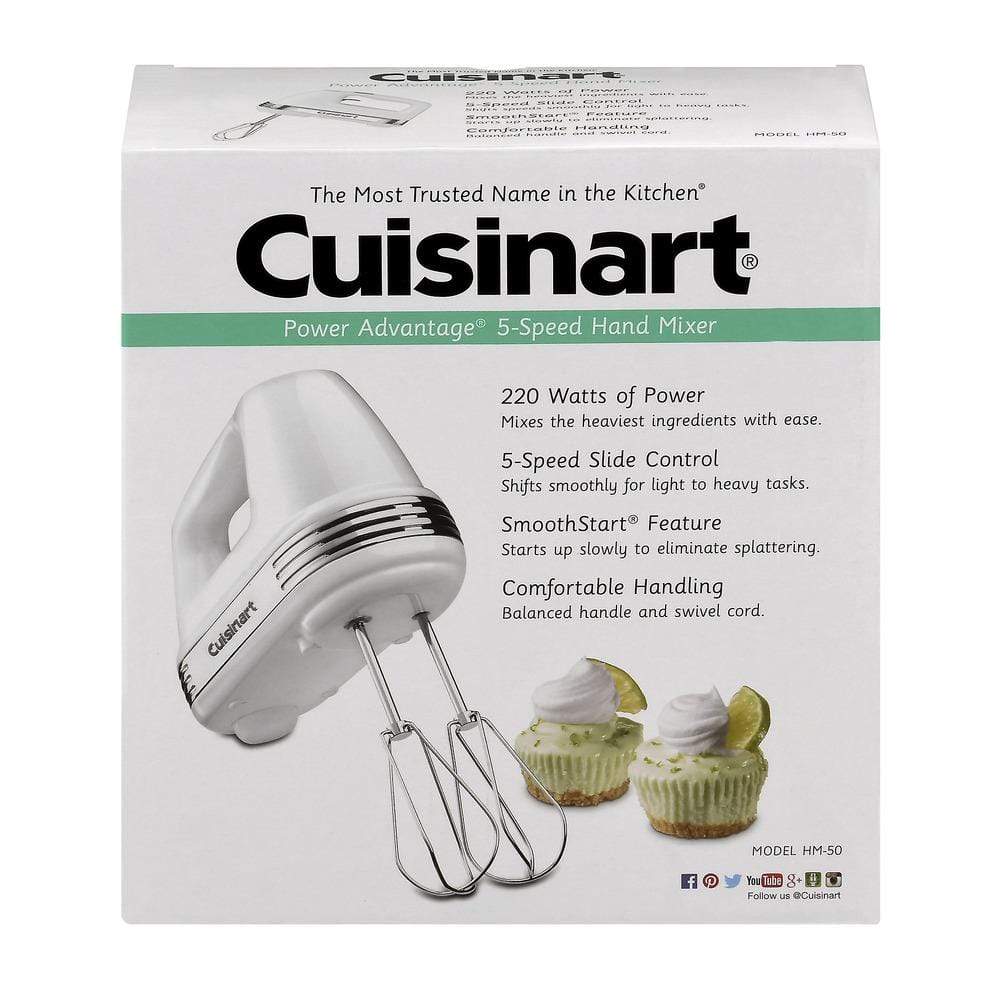 Cuisinart Power Advantage 6-Speed Hand Mixer White Model HM-6 w/ Manual