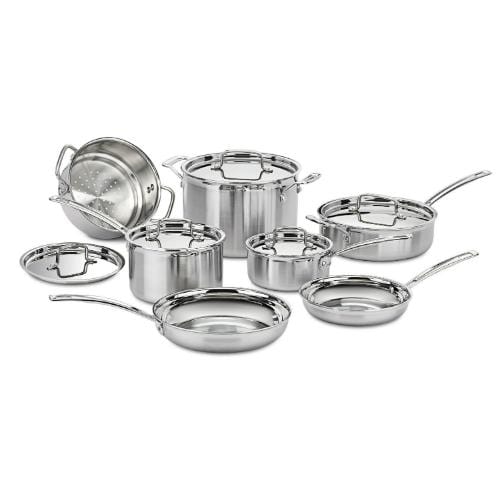 Cookware Sets Cuisinart MultiClad Pro Stainless Steel 12 Piece Cookware Set