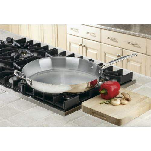 Cuisinart Fry Pans &amp; Skillets Cuisinart® Stainless Steel 14&quot; Open Skillet w/Helper Handle