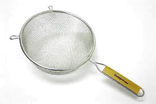 Strainer 8in Fine Wooden Handle Strainer