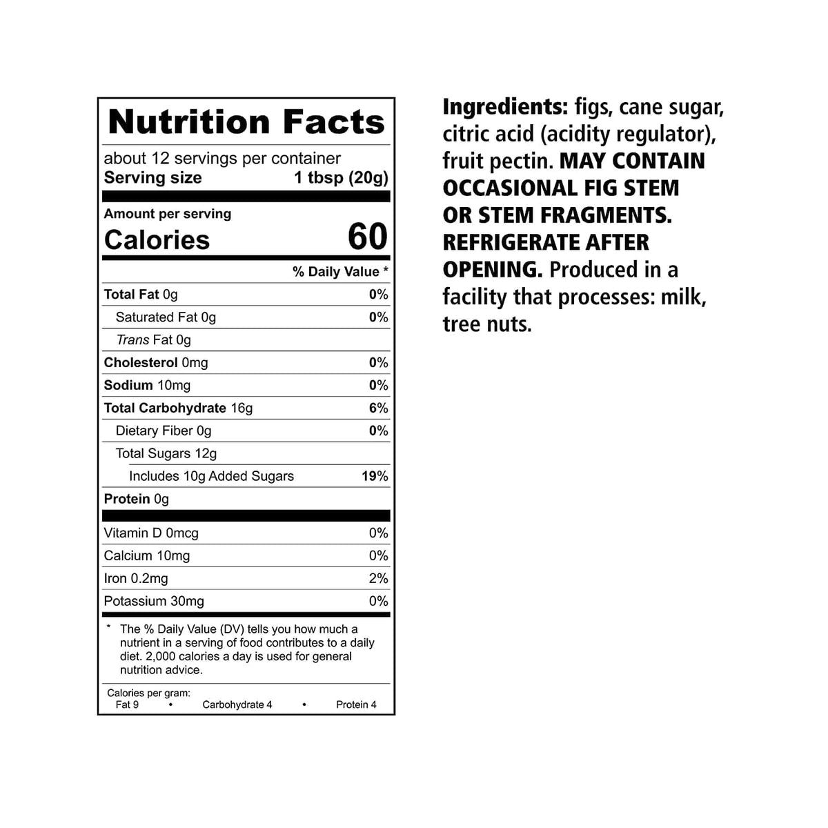 Divina&#39;s Jams, Preserves &amp; Spreads Davina Fig Spread 9 oz