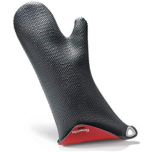 Duncan Kitchen Grips BBQ Mitt in Cherry Jersey with Black