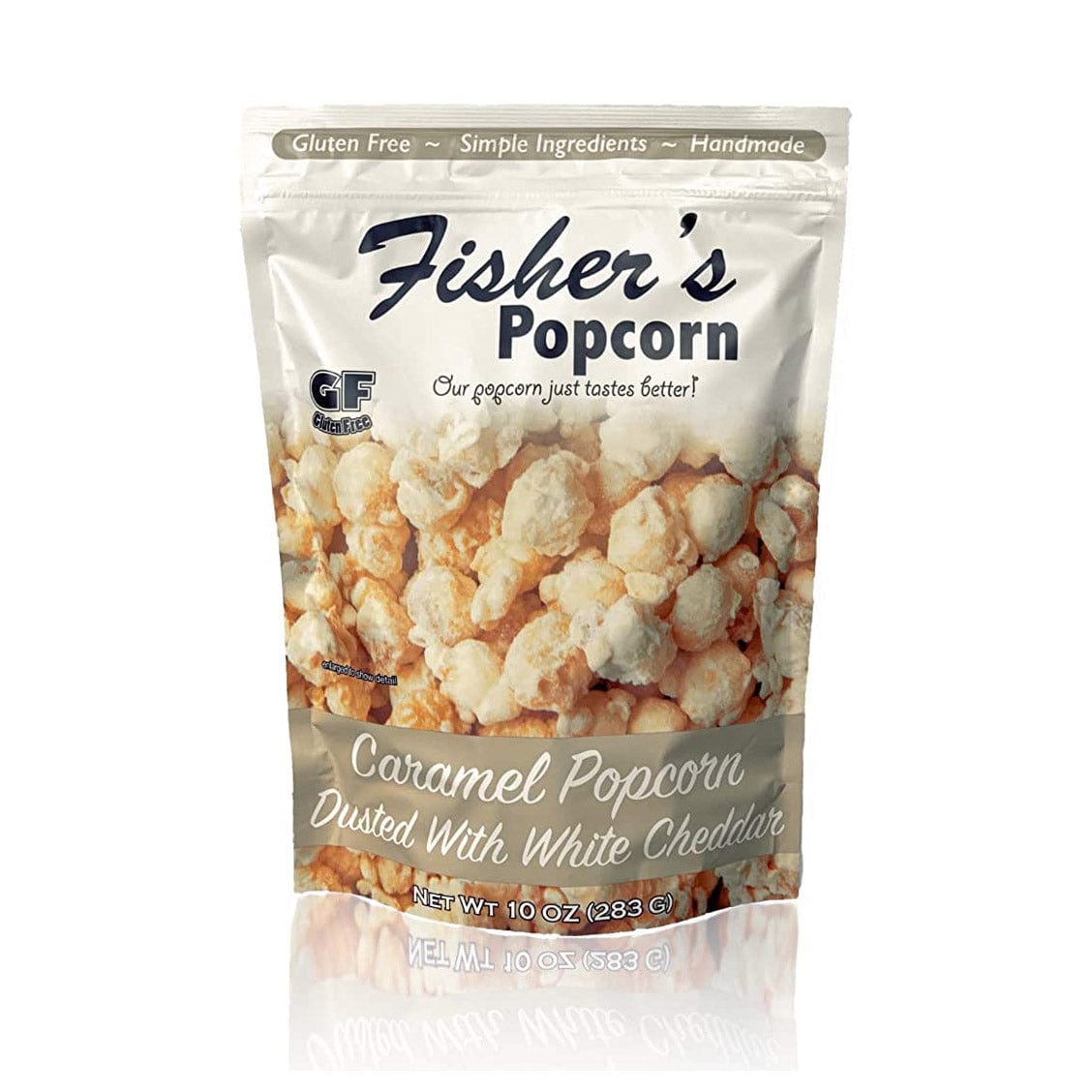 Fisher's Caramel White Cheddar Popcorn - 10 oz