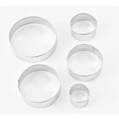 Fox Run Cookie Cutter Fox Run Circle Cutter Tin (Set Of 5)