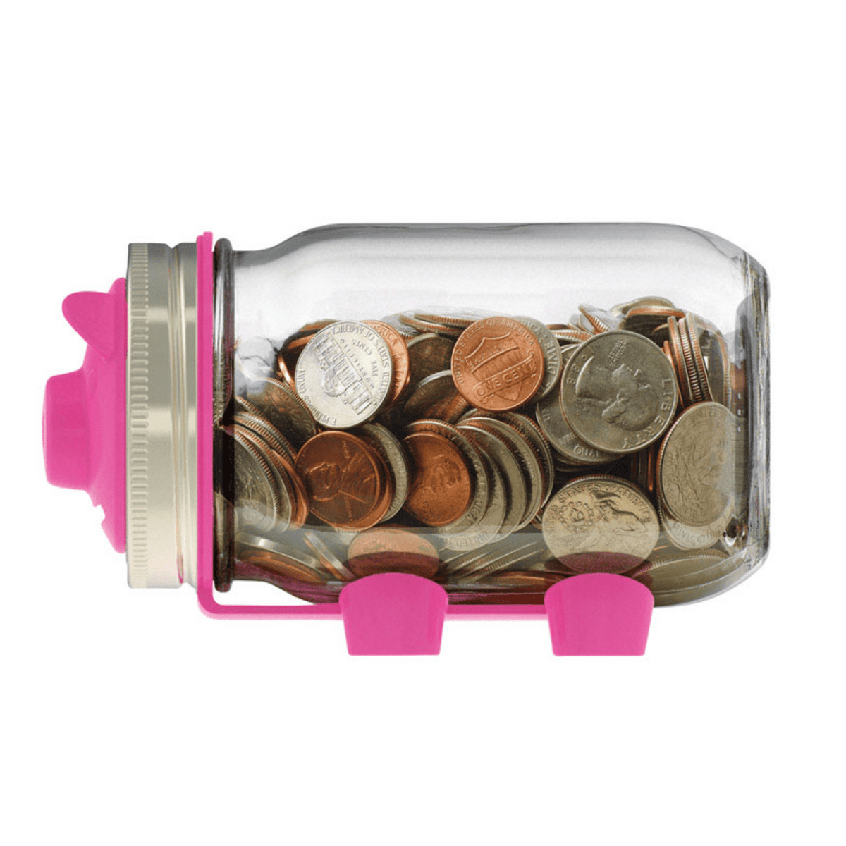 Jarware Piggy Bank Lid for Regular Mouth Mason Jars