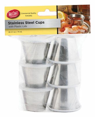 Seafood Tools Tablecraft Sauce Cups with Lids (Set of 6)