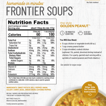 Frontier Soups Thai Golden Peanut Soup Mix