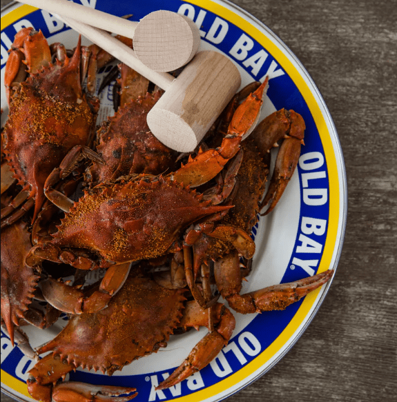Golden Rabbit 20in Old Bay Serving Tray