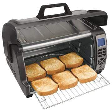 Hamilton Beach 6-Slice Digital Air Fryer Toaster Oven in Black and