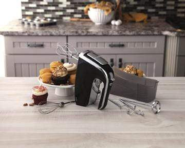 Hamilton Beach 6-Speed Electric Hand Mixer, Beaters and Whisk, with Storage  Case