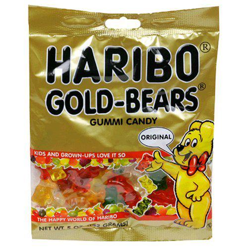Harbo Bag Haribo Gold Gummi Bears - 5oz Bag