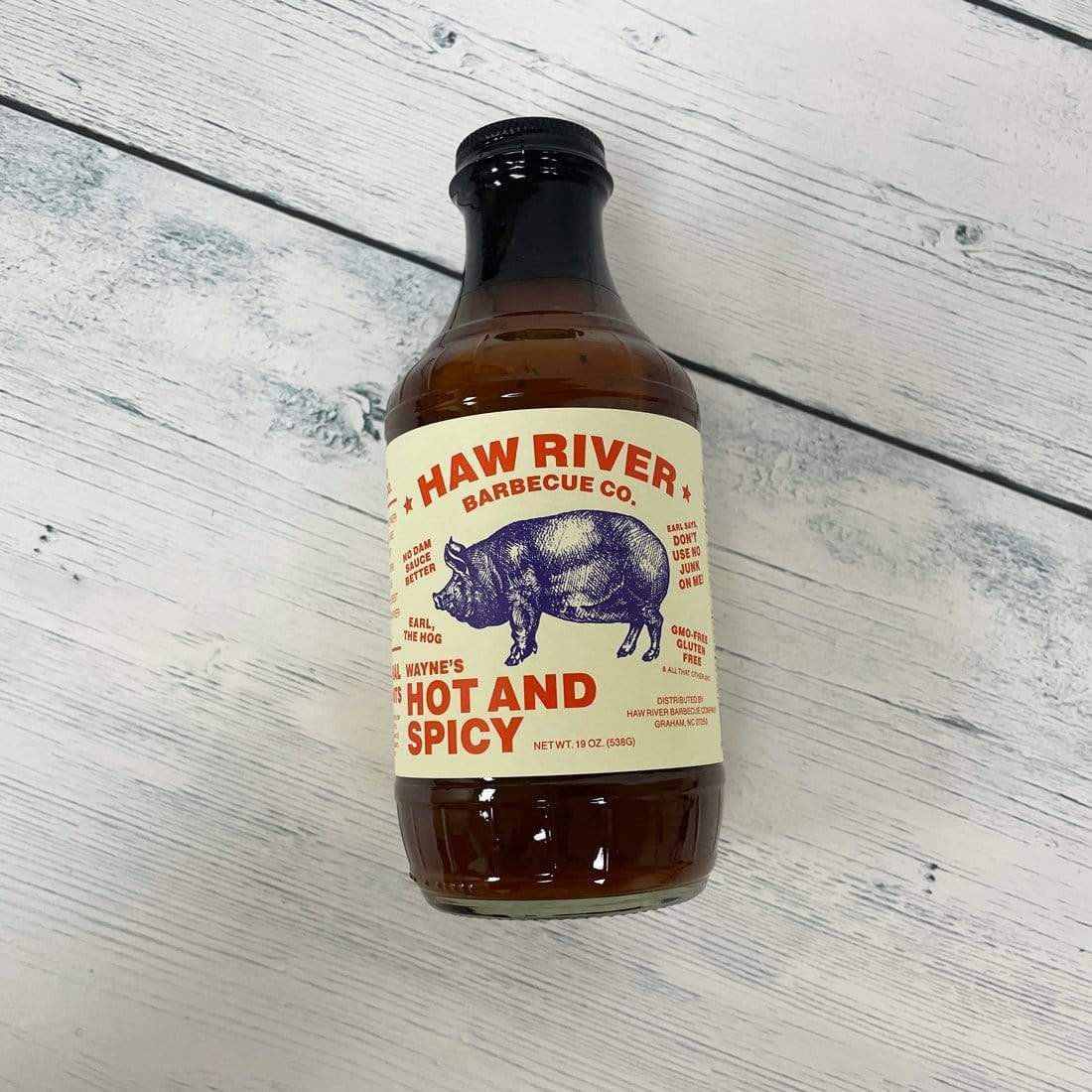 Haw River Barbecue Co. BBQ Sauce Haw River Barbecue Co. Wayne&#39;s Hot and Spicy BBQ Sauce