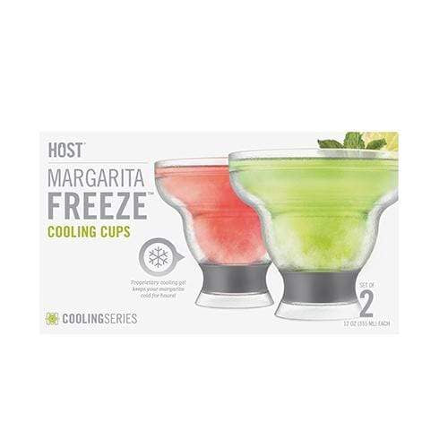 Host Freeze Stemless Margarita Glass Insulated, Plastic Double Wall Frozen  Cocktail Cup, Set of 2 Cups, 12 oz, Grey