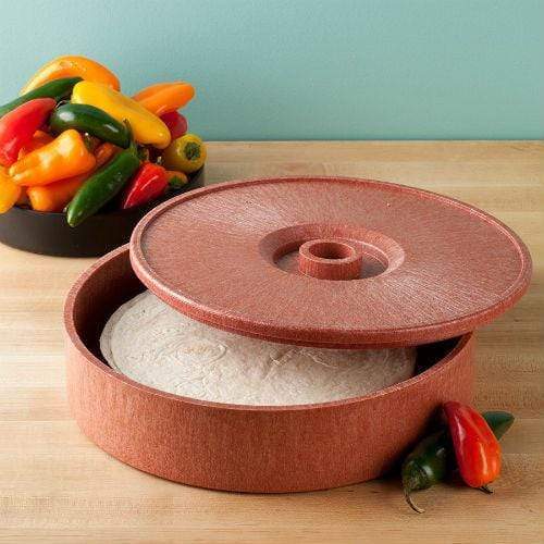 HS Specialty &amp; International Cookware Tortilla Server with Lid - 10&quot;