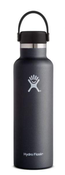 Hydro Flask Water Bottle Hydro Flask 21 oz Standard Mouth Bottle Black