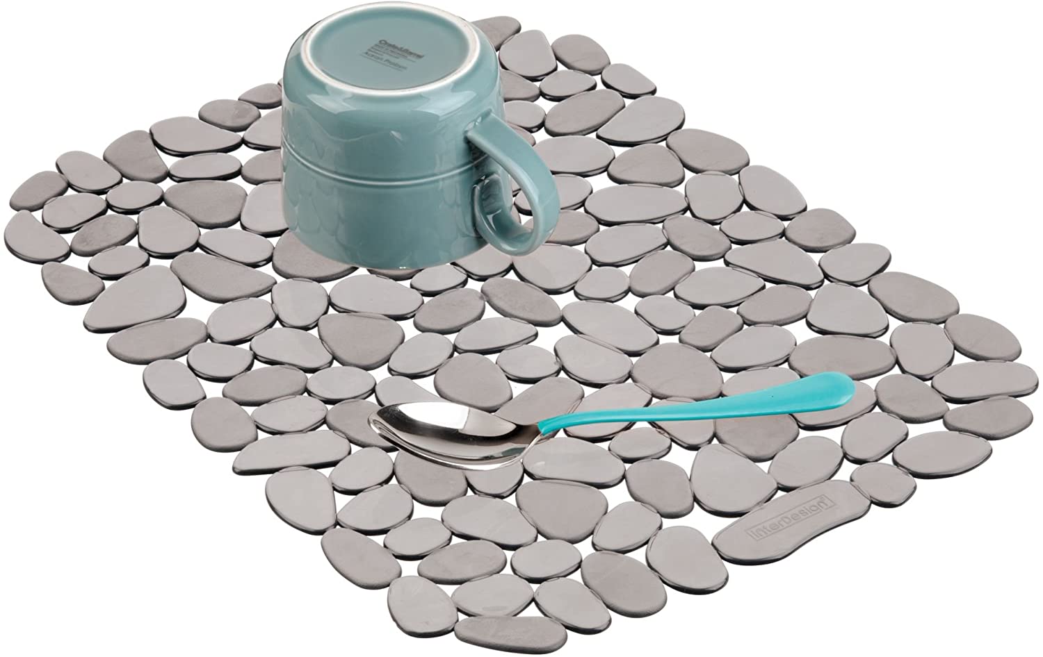 InterDesign« Large Pebblz Sink Mat-Graphite