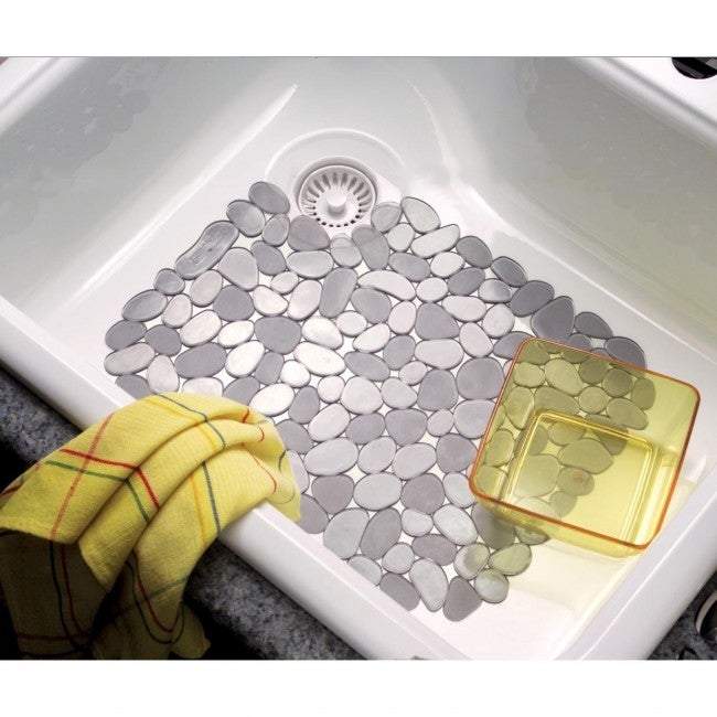 InterDesign« Large Pebblz Sink Mat-Graphite