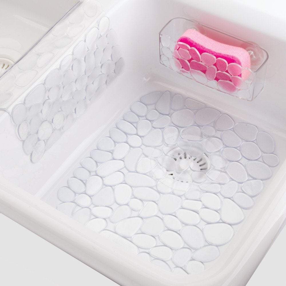 Interdesign« Small Pebblz Sink Mat - Clear