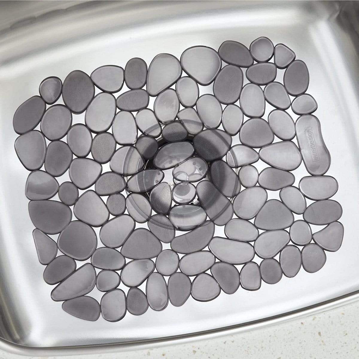 InterDesign« Small Pebblz Sink Mat- Graphite