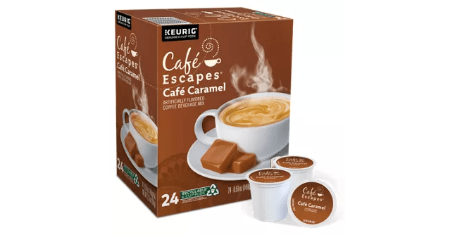 Caf Escapes Caf Caramel K Cup 24 Count Box Kitchen Company