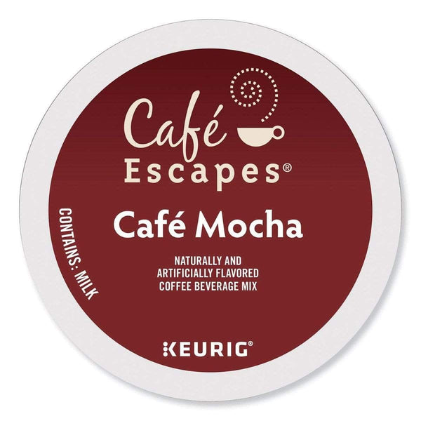 Café Escapes Café Mocha K-Cup Coffee - 24 Count Box - Kitchen