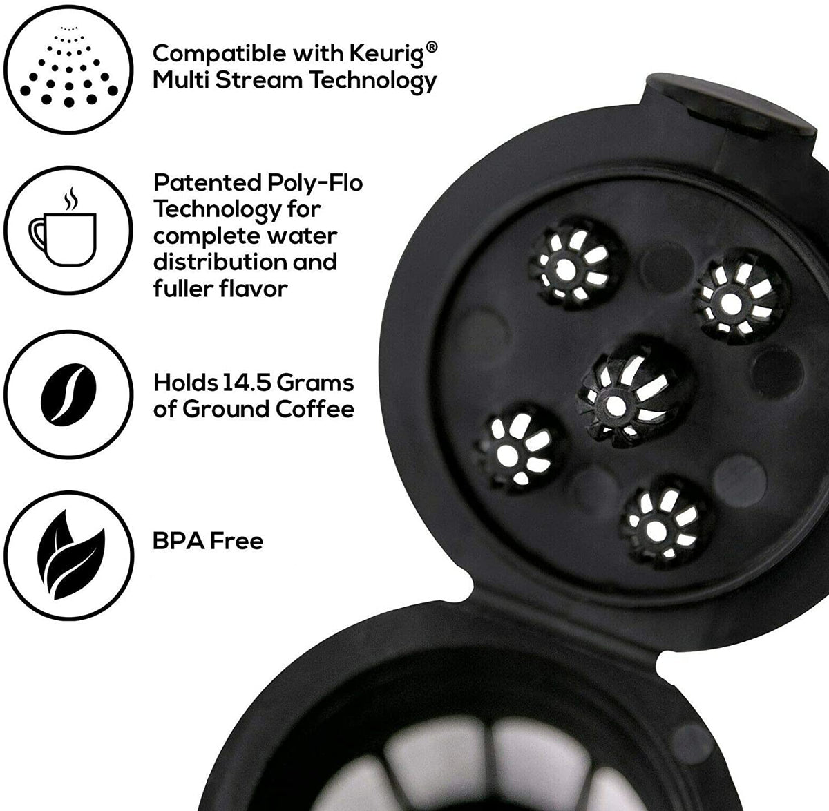 Café Supreme Reusable Coffee Filter Cup for Keurig