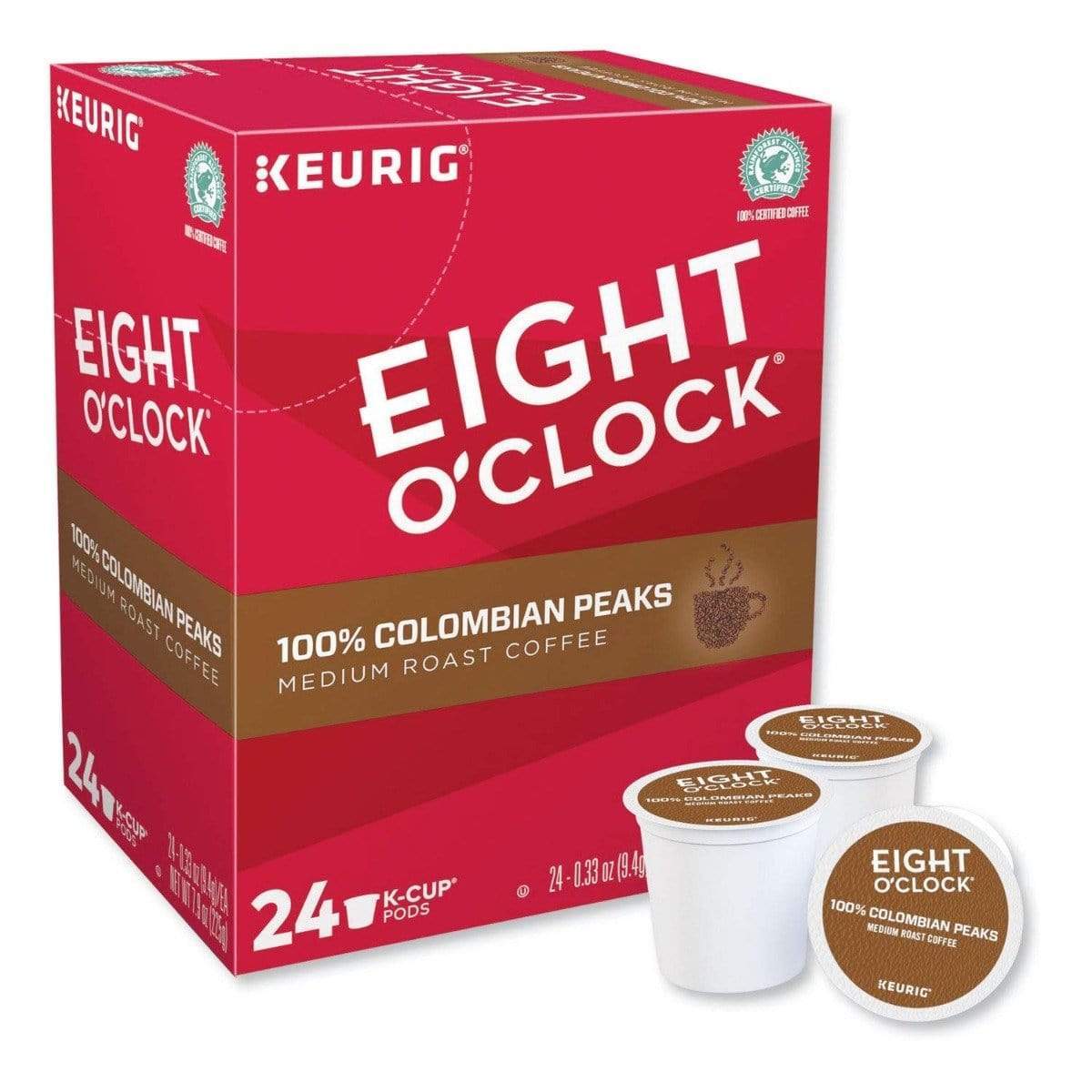 Keurig K-Cups Eight O&#39;Clock Coffee Colombian Peaks K-Cup Coffee - 24 Count Box