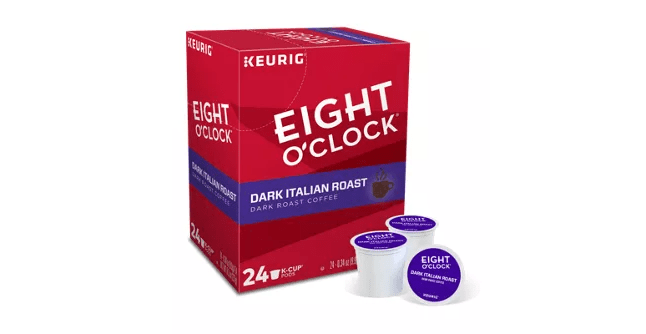 Eight O'Clock Coffee Dark Italian Roast K-Cup Coffee - 24 Count Box