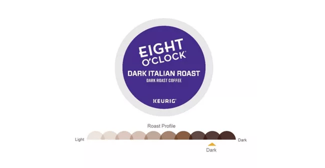 Eight O'Clock Coffee Dark Italian Roast K-Cup Coffee - 24 Count Box