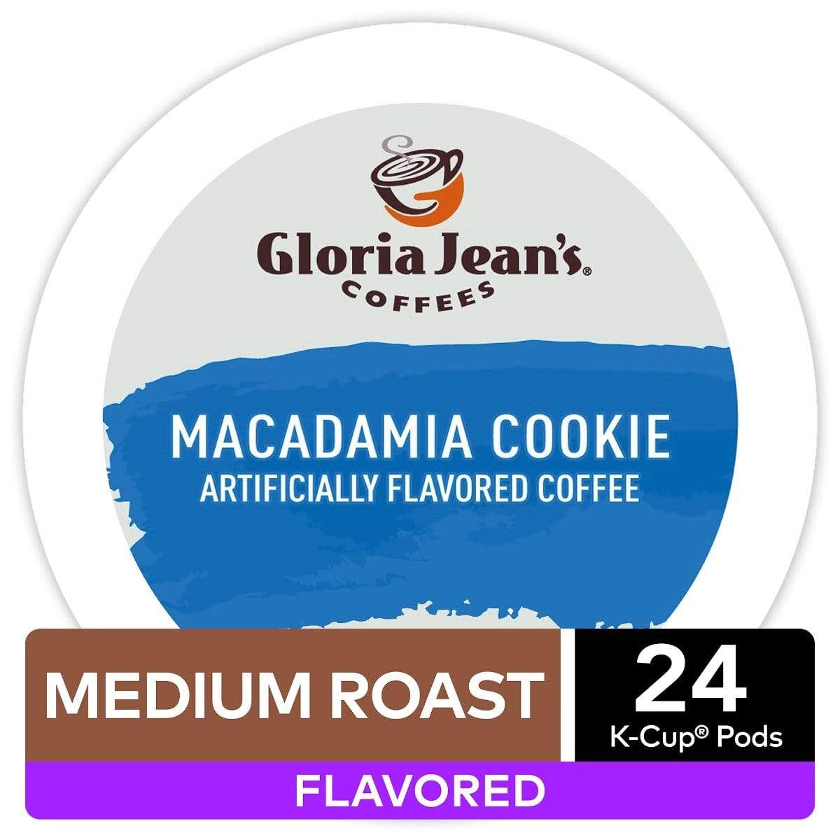Gloria Jean's Coffees MacadamiaCookie K-Cup Coffee - 24 Count Box