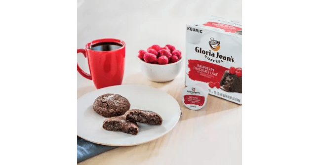 Keurig K-Cups Gloria Jean&#39;s Coffees Raspberry Chocolate Lava K-Cup Coffee - 24 Count Box