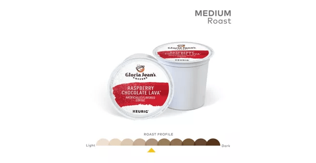 Keurig K-Cups Gloria Jean&#39;s Coffees Raspberry Chocolate Lava K-Cup Coffee - 24 Count Box