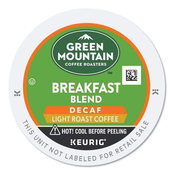 Keurig K-Cups Green Mountain Coffee Roasters Breakfast Blend Decaf K-Cup Coffee - 24 Count Box