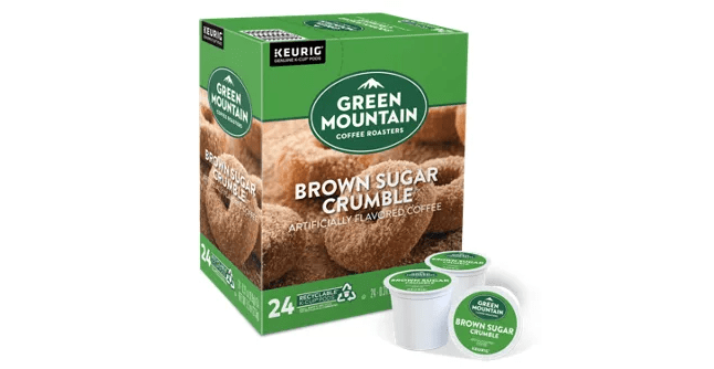Keurig K-Cups Green Mountain Coffee Roasters Brown Sugar Crumble Donut K-Cup Coffee - 24 Count Box