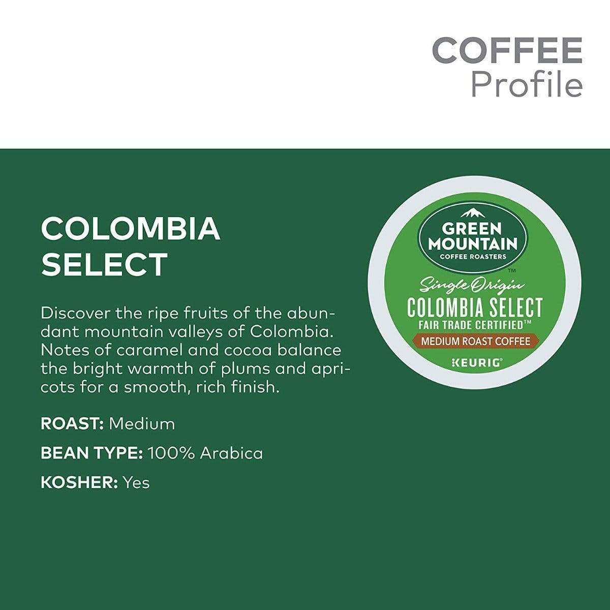 Green Mountain Coffee Roasters Colombia Select K-Cup Coffee - 24 Count Box