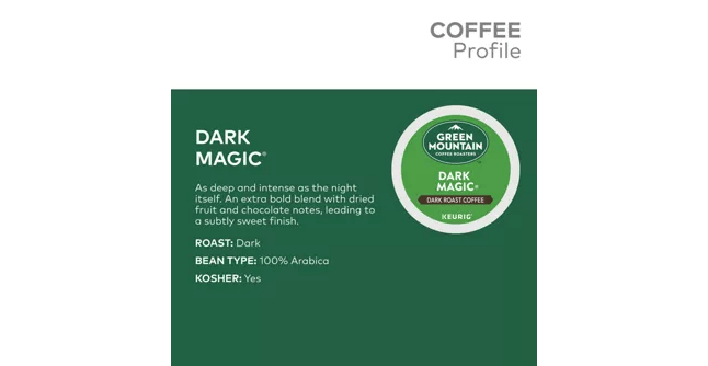 K-Cups Green Mountain Coffee Roasters Dark Magic K-Cup Coffee - 24 Count Box