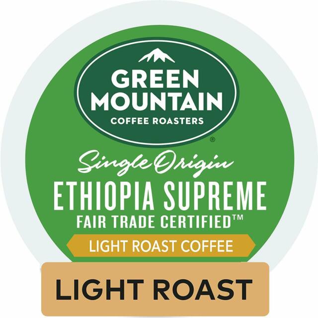 Keurig K-Cups Green Mountain Coffee Roasters Ethiopia Supreme K-Cup Coffee - 24 Count Box