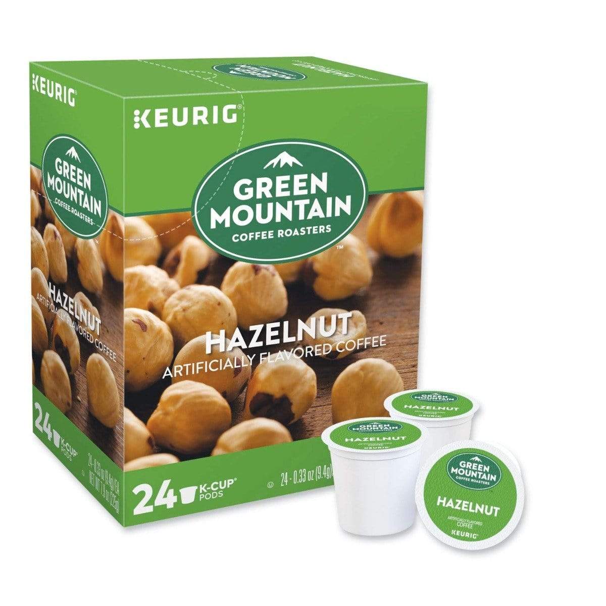 Keurig K-Cups Green Mountain Coffee Roasters Hazelnut K-Cup Coffee - 24 Count Box