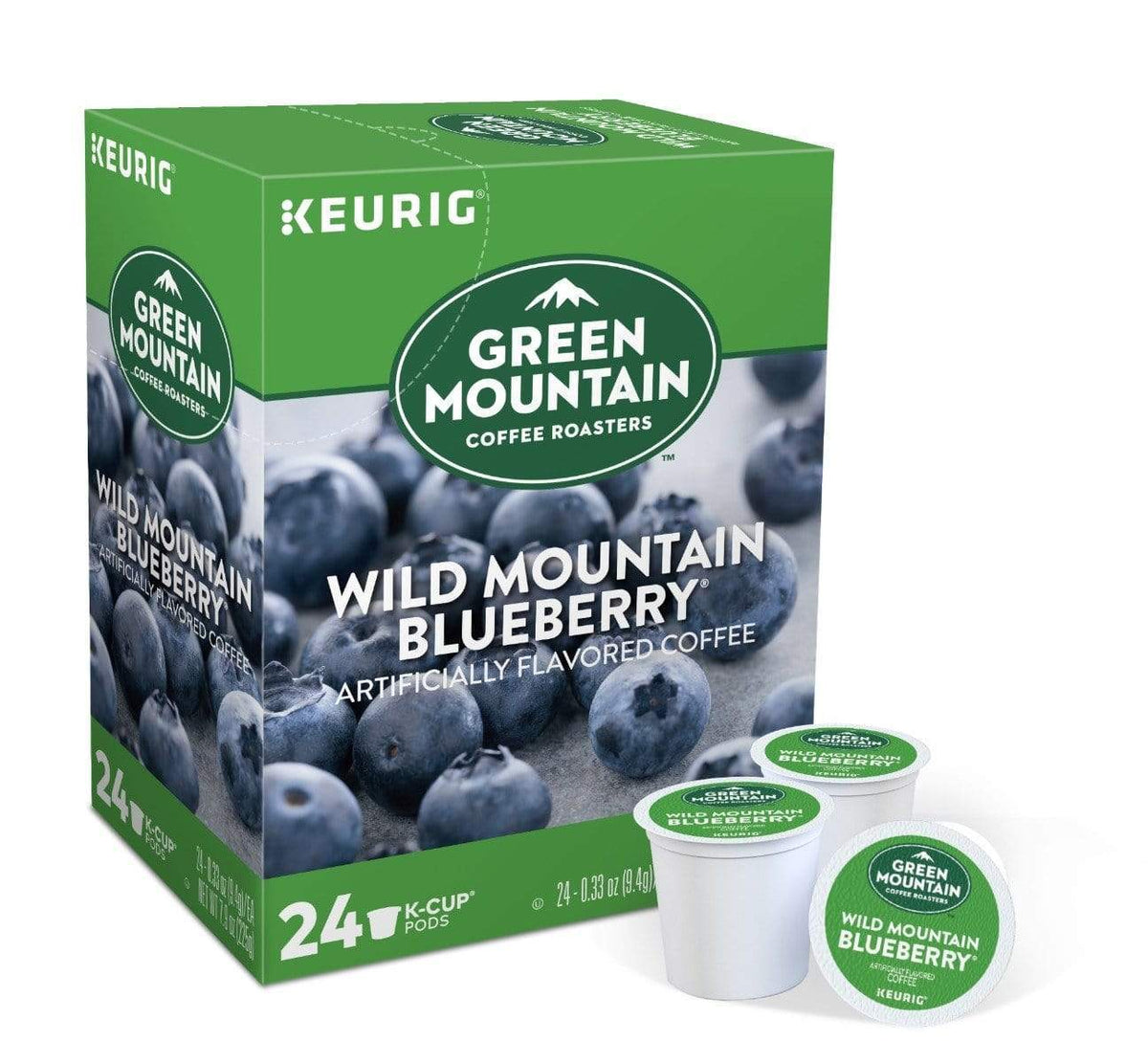 Keurig K-Cups Green Mountain Coffee Roasters Wild Mountain Blueberry K-Cup Coffee - 24 Count Box