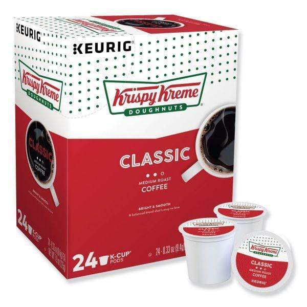 Keurig K-Cups Krispy Kreme Doughnuts Classic K-Cup Coffee - 24 Count Box