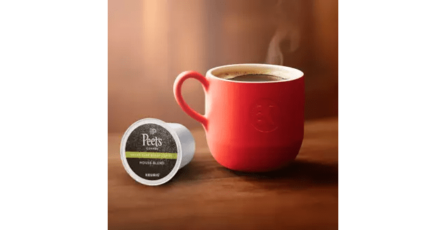 Peet's Coffee House Blend Decaf K-Cup Coffee - 22 Count Box