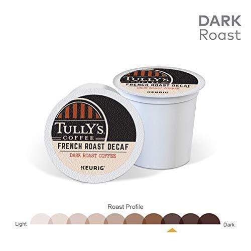 Tully's Coffee French Roast Decaf K-Cup Coffee - 24 Count Box