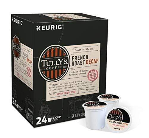 Keurig K-Cups Tully&#39;s Coffee French Roast Decaf K-Cup Coffee - 24 Count Box