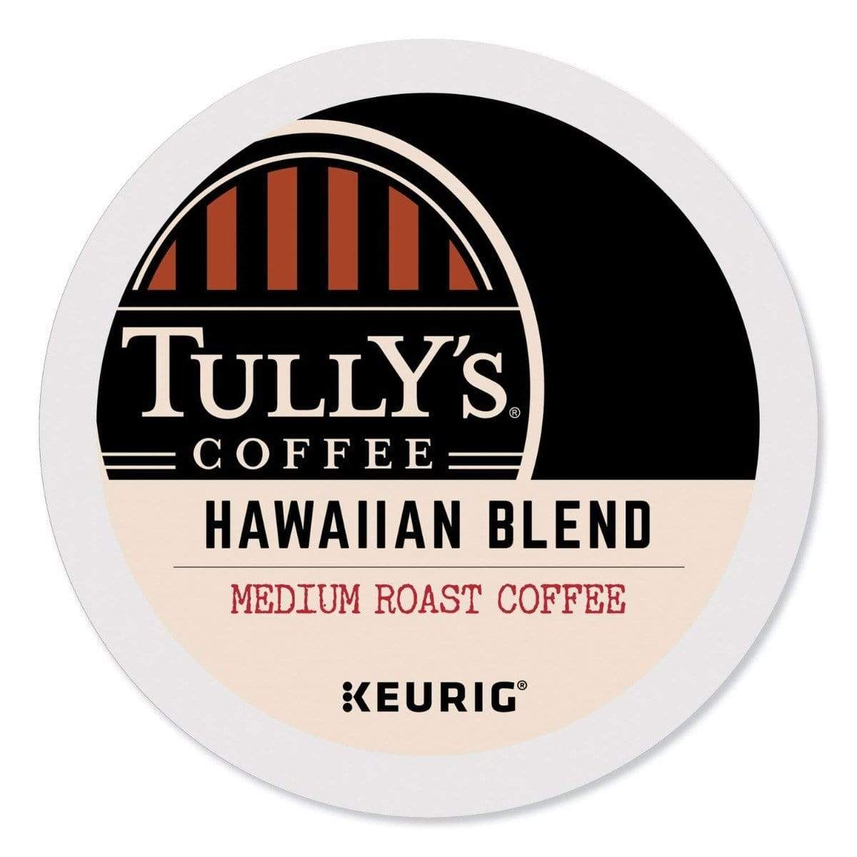 Keurig K-Cups Tully's Coffee Hawaiian Blend - K-Cup Coffee - 24 Count Box